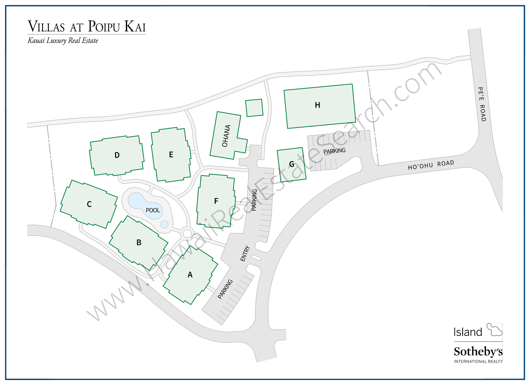 Map of Villas at Poipu Kai